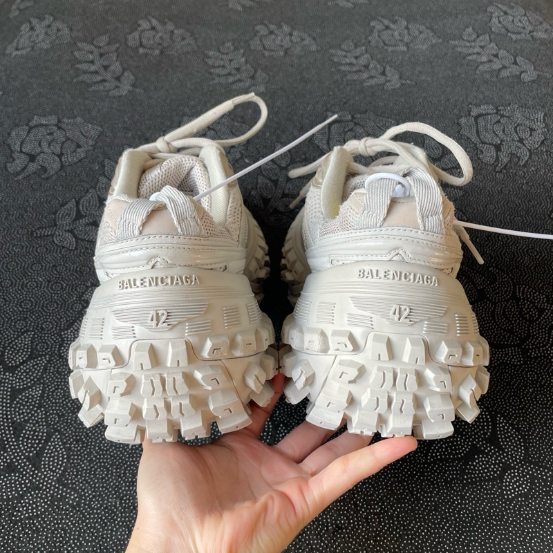 01975 巴黎世家棕色輪胎鞋42碼無盒成色新磨損小-8