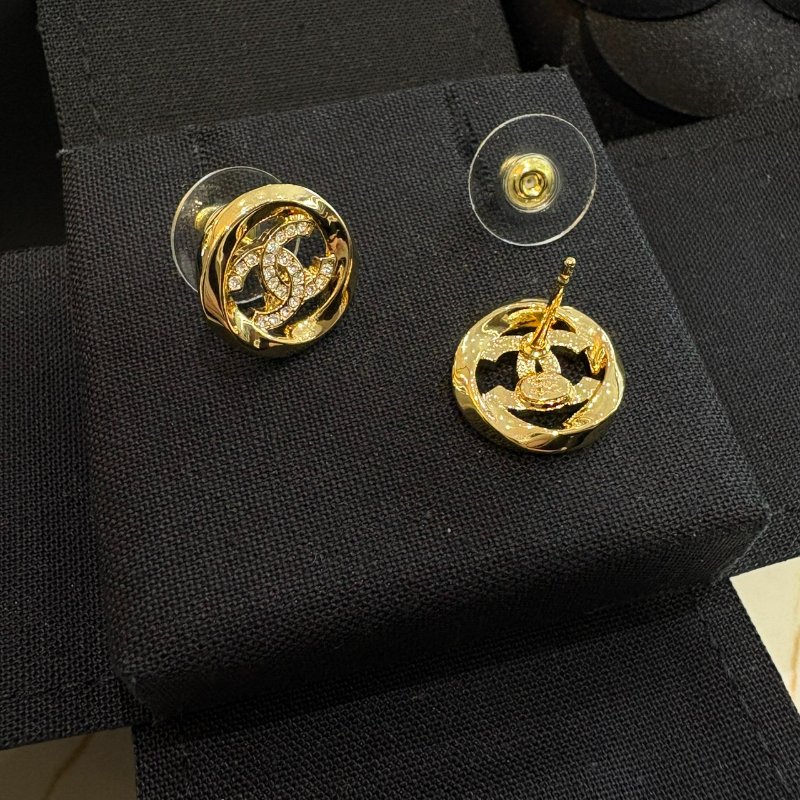 *SHIHNA名牌精品* CHANEL 金色雙C標誌耳環-2