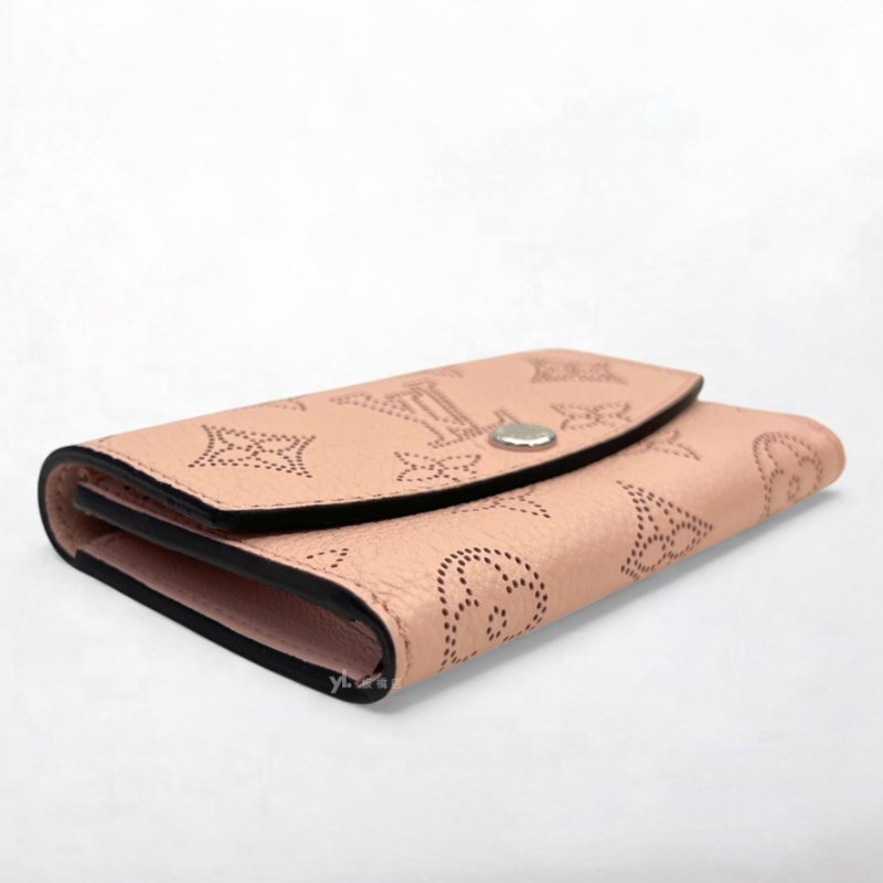 LV零錢包 粉色雷射洞洞零錢包M64050-5