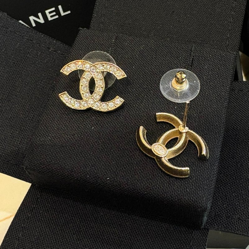 *SHIHNA名牌精品* CHANEL 經典的雙C標誌水晶耳環-2