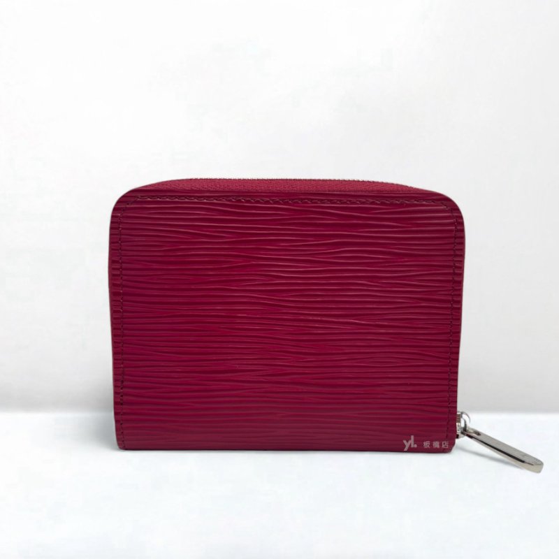 LV零錢包 紫紅色EPIㄇ拉零錢卡包M60383-3