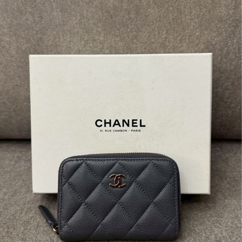 香奈兒灰色零錢包