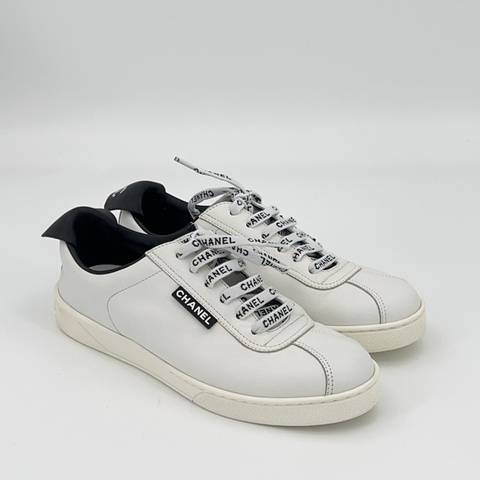 Chanel香奈兒 黑尾小白鞋 37碼。