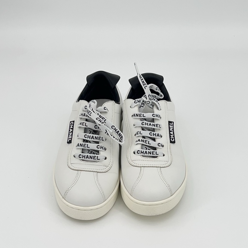 Chanel香奈兒 黑尾小白鞋 37碼。-1