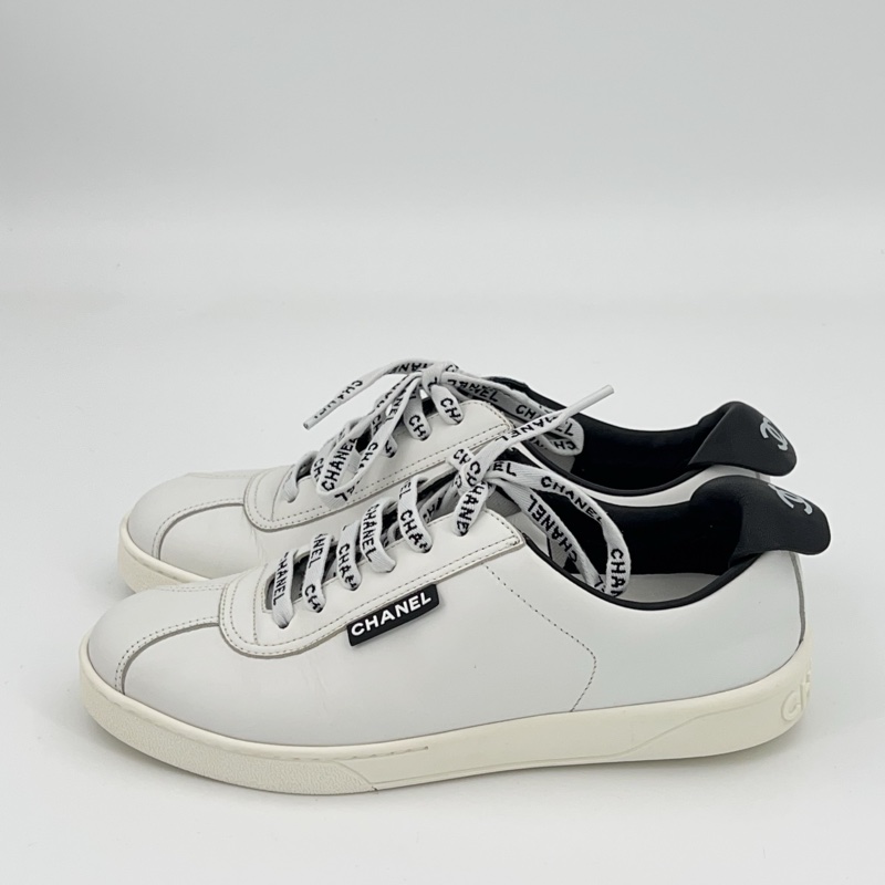 Chanel香奈兒 黑尾小白鞋 37碼。-2