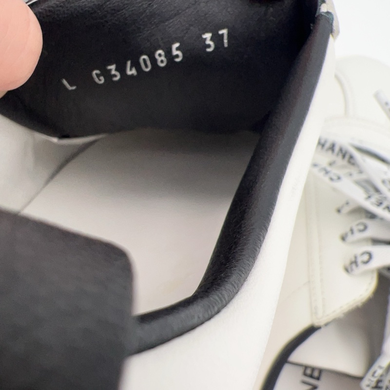 Chanel香奈兒 黑尾小白鞋 37碼。-5