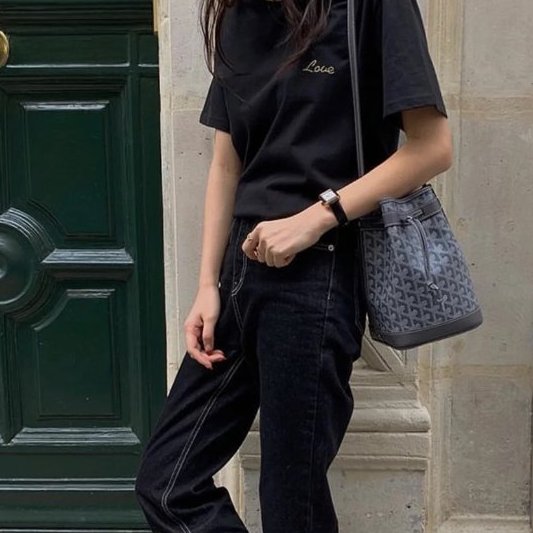 GOYARD - 灰色PETIT FLOT PM水桶包-5