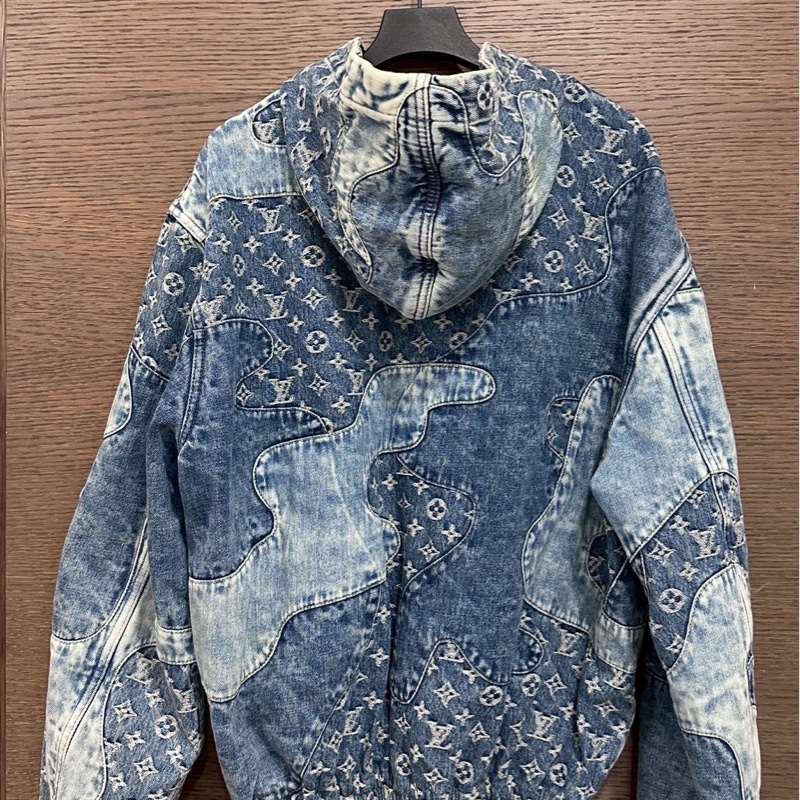 LV nigo牛仔連帽外套-2