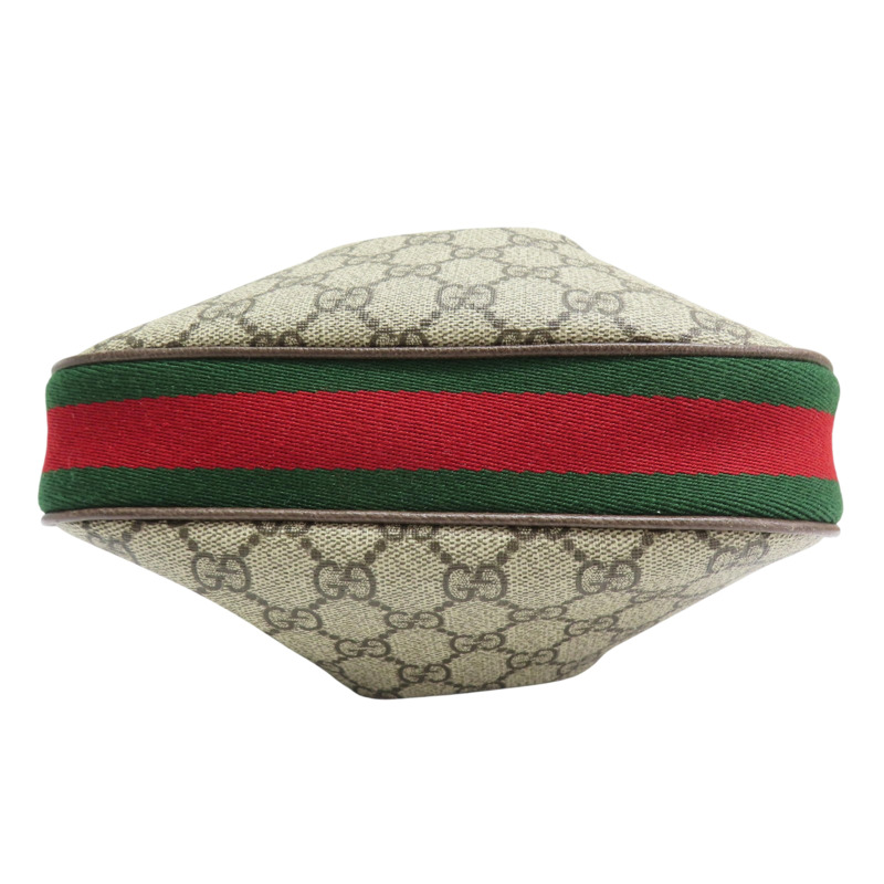 烏木色 雙G LOGO Supreme帆布 肩背包【GUCCI 古馳】 699409-3