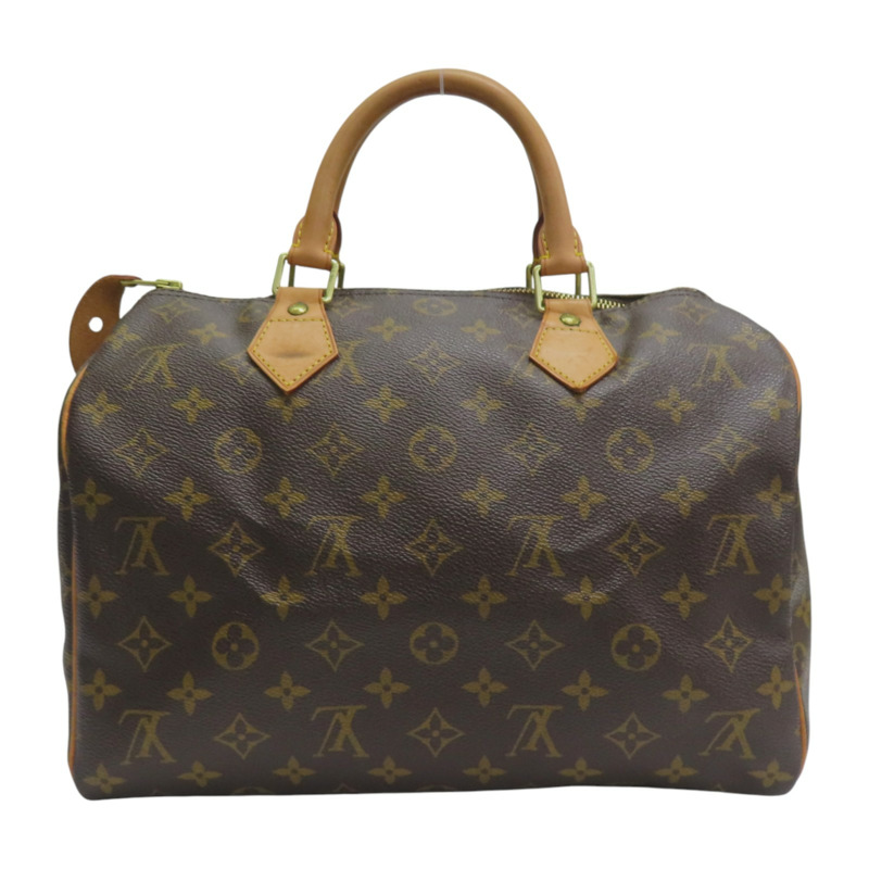 棕色 原花 PVC塗層帆布 Speedy 30 手提包【LOUIS VUITTON LV 路易威登】 M41526-1