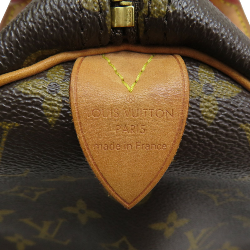 棕色 原花 PVC塗層帆布 Speedy 30 手提包【LOUIS VUITTON LV 路易威登】 M41526-6