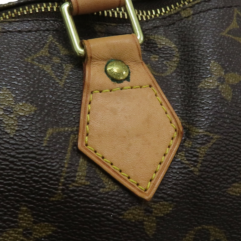 棕色 原花 PVC塗層帆布 Speedy 30 手提包【LOUIS VUITTON LV 路易威登】 M41526-18