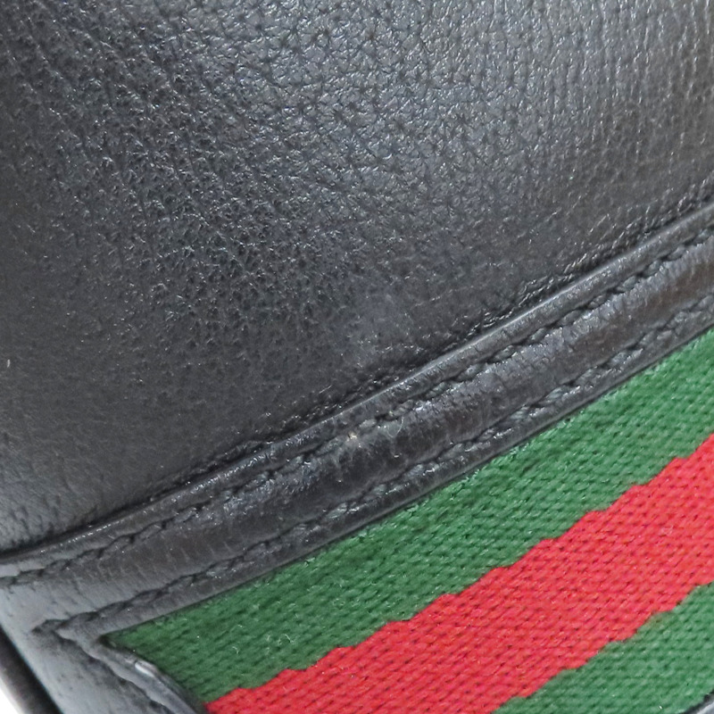 黑色 牛皮 Ophidia 水桶包 肩背包【GUCCI 古馳】 719884-14