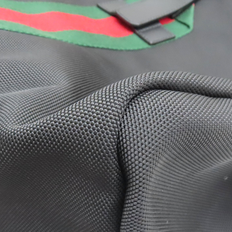 黑色 帆布 托特包【GUCCI 古馳】 337069-10