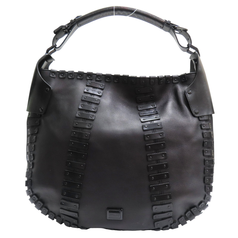 黑色 牛皮 肩背包【BURBERRY 巴寶莉】-0