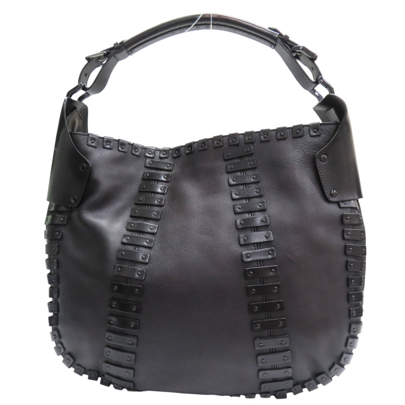 黑色 牛皮 肩背包【BURBERRY 巴寶莉】-1