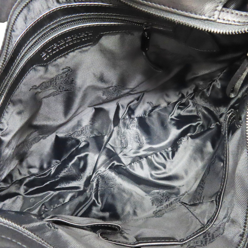 黑色 牛皮 肩背包【BURBERRY 巴寶莉】-4