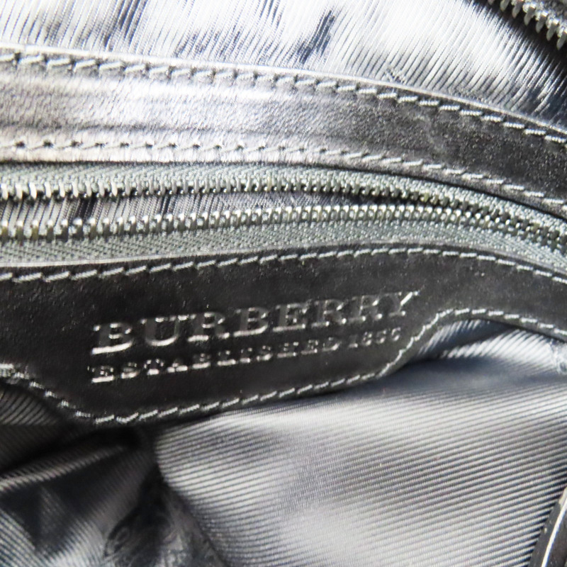 黑色 牛皮 肩背包【BURBERRY 巴寶莉】-6