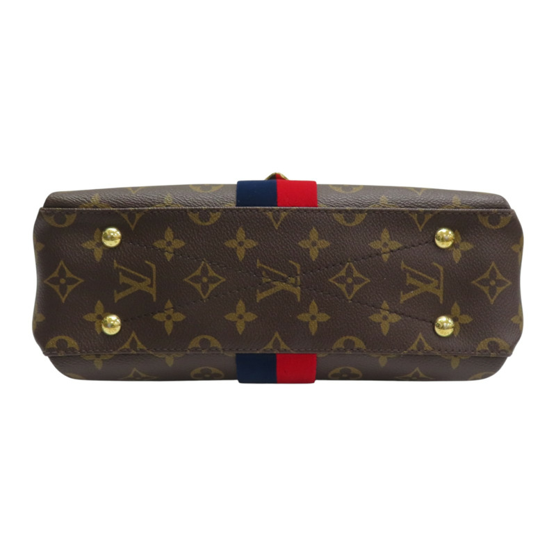 棕色 原花 帆布 藍紅 Georges BB 兩用包【LOUIS VUITTON LV 路易威登】 M43867-3