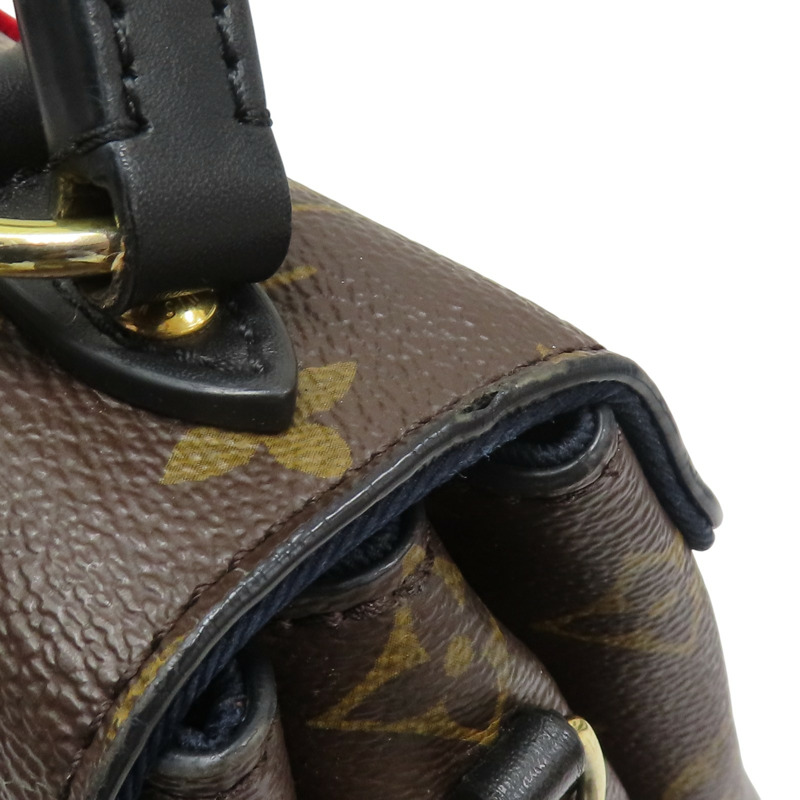 棕色 原花 帆布 藍紅 Georges BB 兩用包【LOUIS VUITTON LV 路易威登】 M43867-19