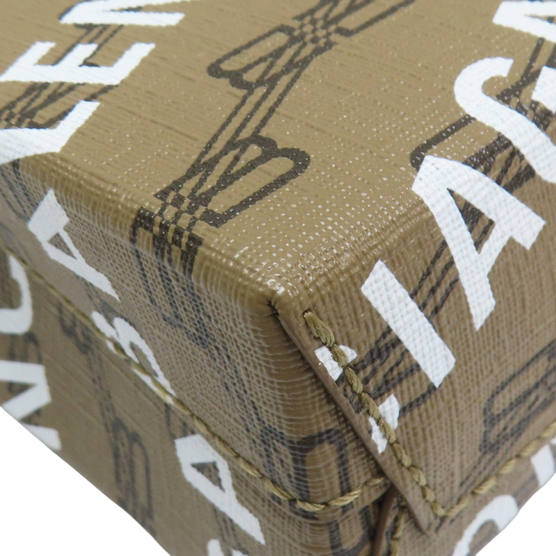 棕色 經典LOGO印花 紙袋包 兩用包【BALENCIAGA 巴黎世家】 693805-10