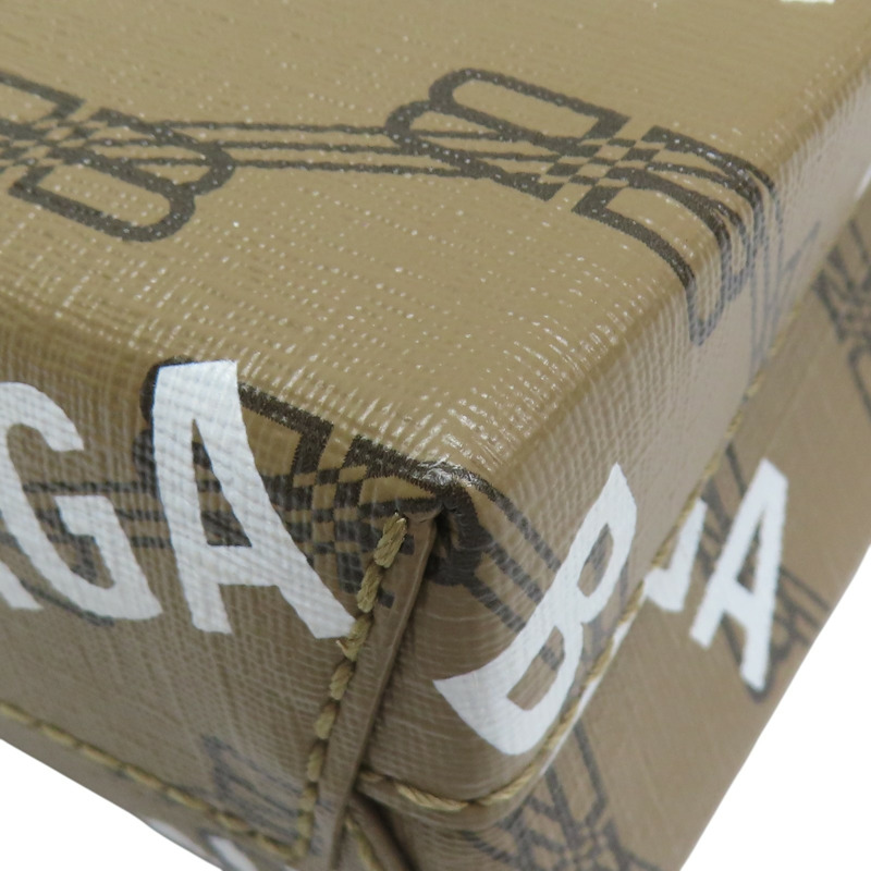 棕色 經典LOGO印花 紙袋包 兩用包【BALENCIAGA 巴黎世家】 693805-11