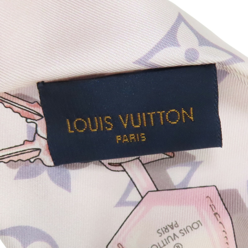 粉色 絲綢 CONFIDENTIAL 絲巾【LOUIS VUITTON LV 路易威登】-6