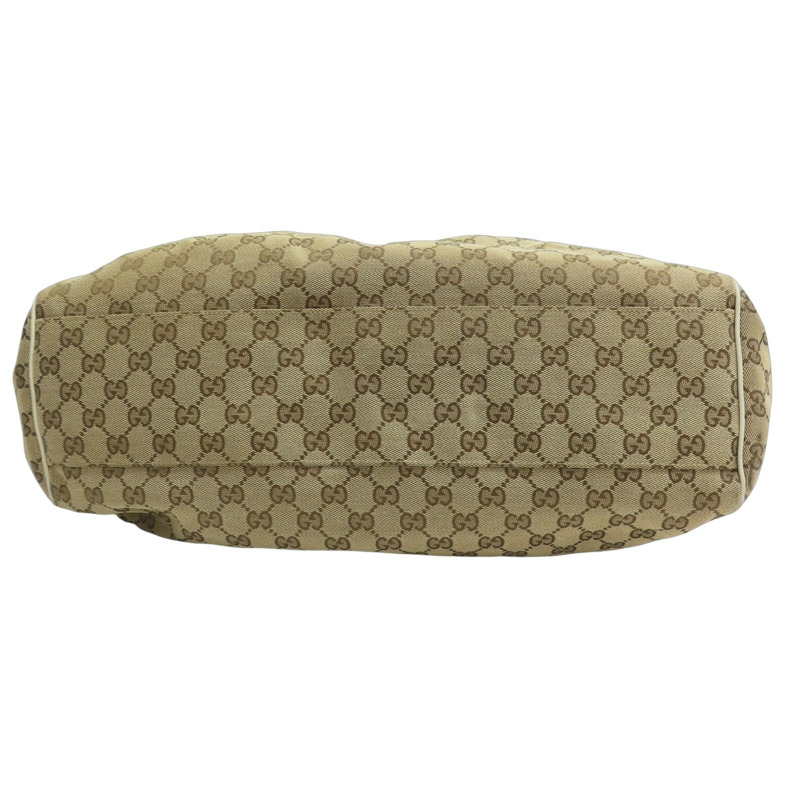 米色 緹花帆布 手提包【GUCCI 古馳】 211943-3