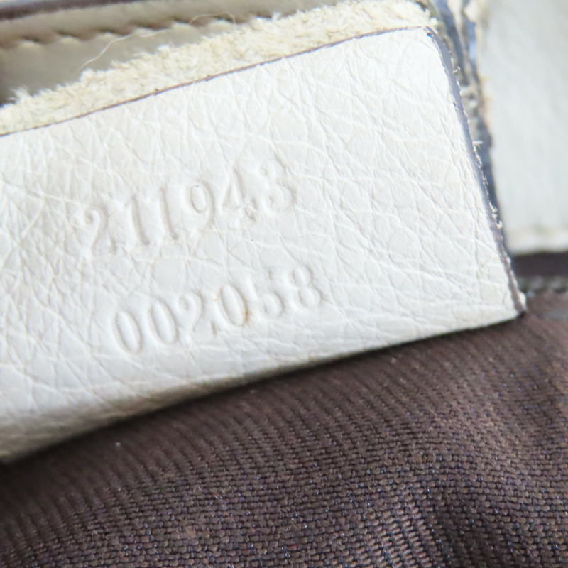 米色 緹花帆布 手提包【GUCCI 古馳】 211943-7