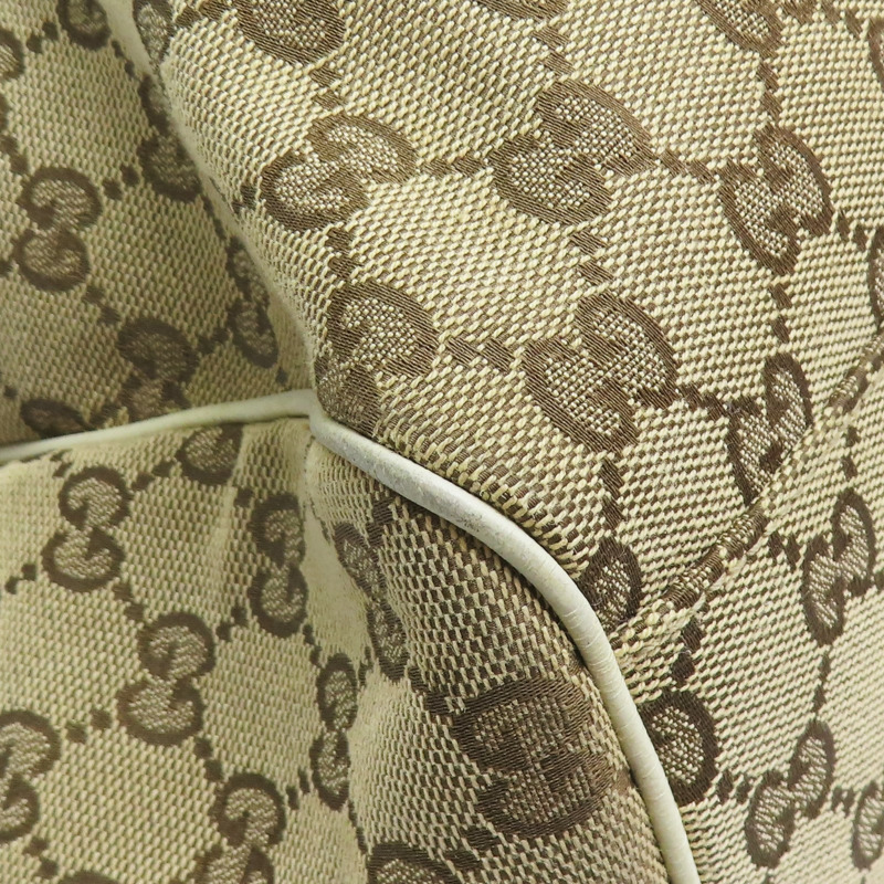 米色 緹花帆布 手提包【GUCCI 古馳】 211943-10