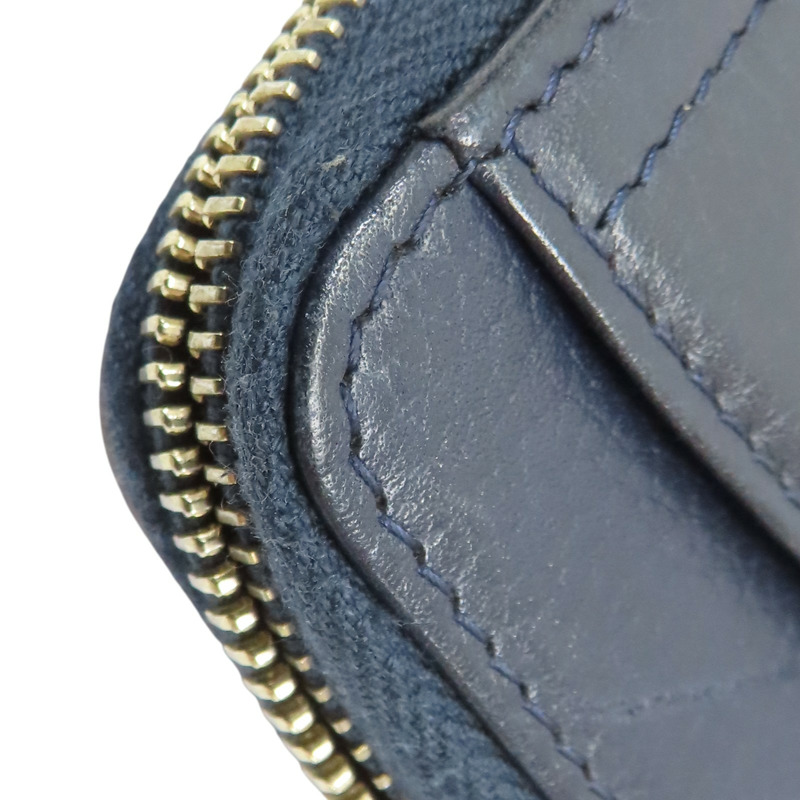 深藍色 牛皮 卡夾 零錢包 A70050 (無卡)【CHANEL 香奈兒】 A70050-12