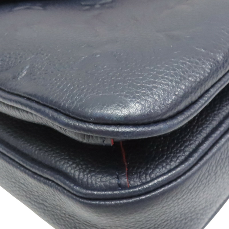 藍色 原花 皮革壓紋 Pochette Metis MM 兩用包【LOUIS VUITTON LV 路易威登】 M44071-11