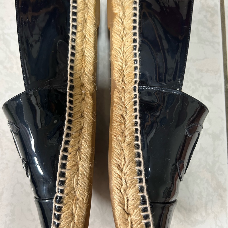 香奈兒 漆皮草編鞋-2