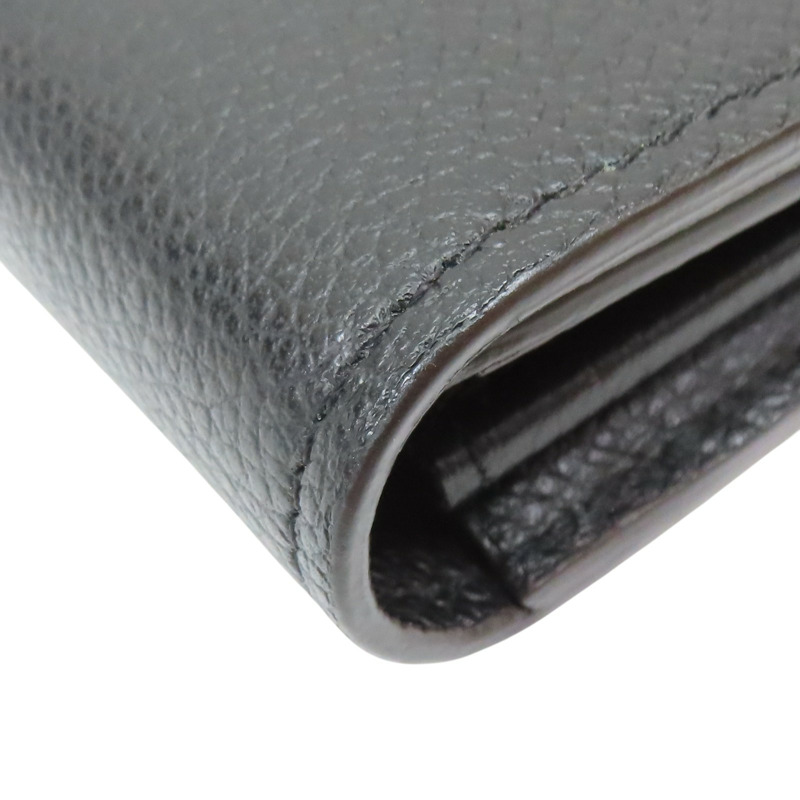 棕/黑色 原花帆布 金扣 兩折長夾 M61835【LOUIS VUITTON LV 路易威登】 M61835-16