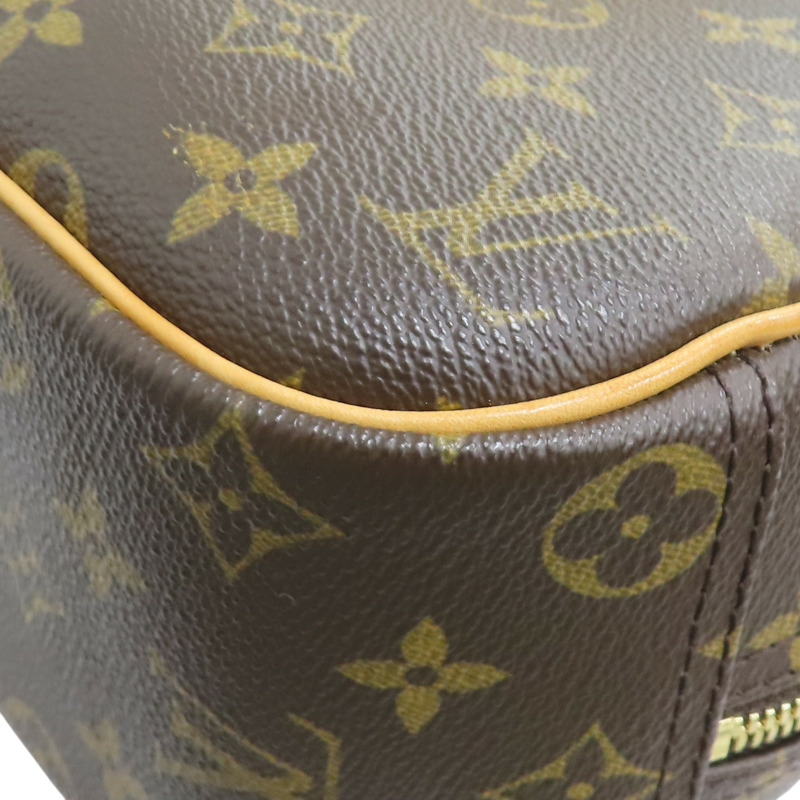 棕色 原花帆布 Trouville 小珍包 手提包【LOUIS VUITTON LV 路易威登】 M42228-11