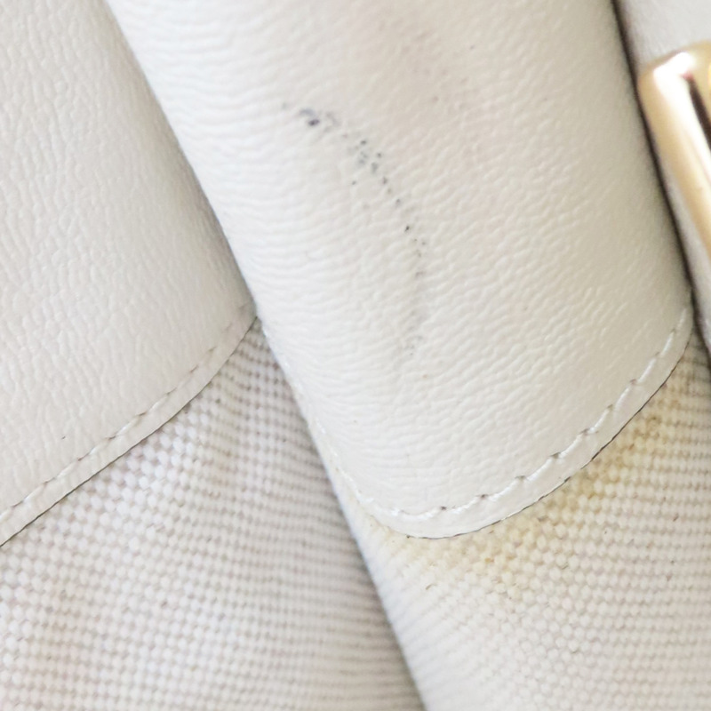 白色 緹花帆布 1955 Horsebit 肩背包【GUCCI 古馳】 621144-17