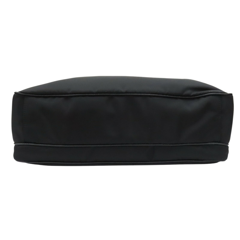 黑色 尼龍帆布 Re-Nylon Tote Bag 兩用包【PRADA 普拉達】 2VG033-3