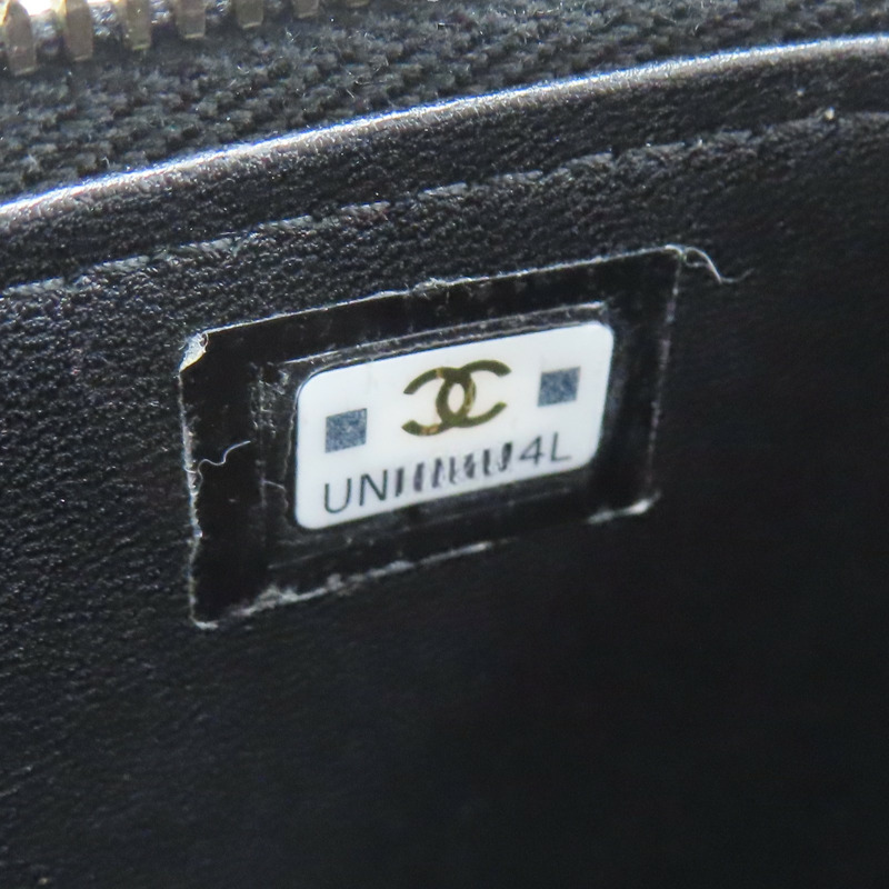 黑色 菱格紋 Top Handle Vanity 化妝箱 肩背包【CHANEL 香奈兒】-8