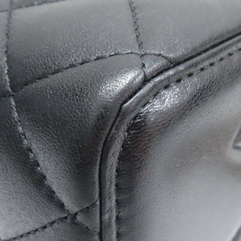 黑色 菱格紋 Top Handle Vanity 化妝箱 肩背包【CHANEL 香奈兒】-13