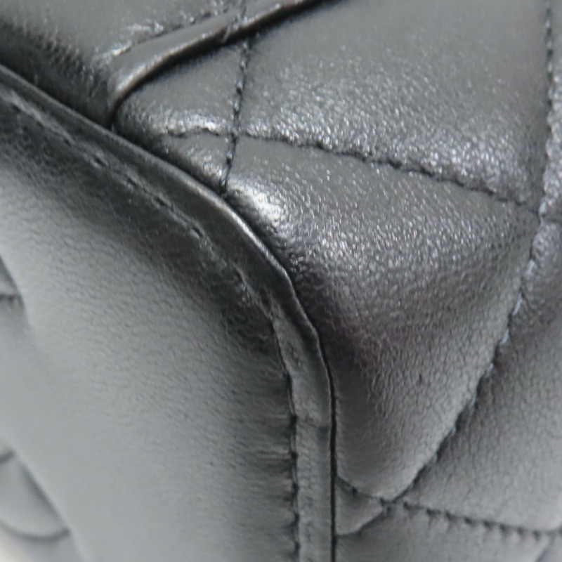 黑色 菱格紋 Top Handle Vanity 化妝箱 肩背包【CHANEL 香奈兒】-14