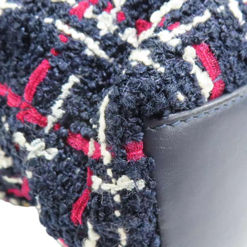 藍色 毛呢編織 手提包【CHANEL 香奈兒】-14