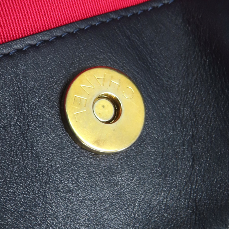 藍色 毛呢編織 手提包【CHANEL 香奈兒】-17