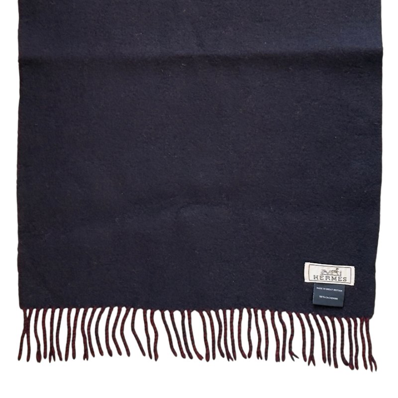 HERMES 純羊絨 雙面 圍巾-7
