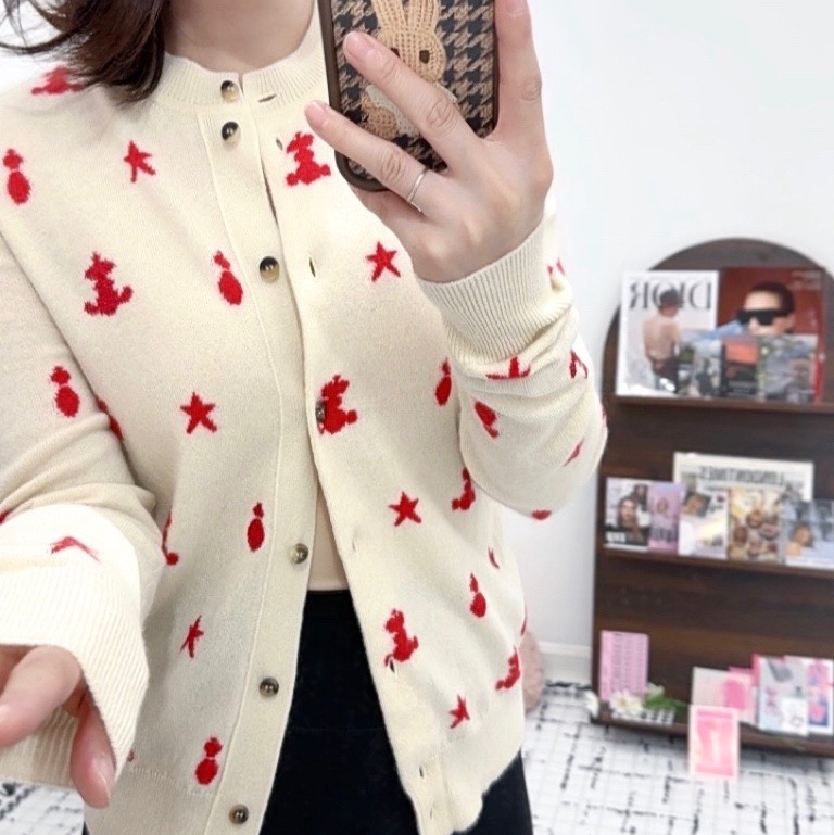 Hermes 衣服 針織開衫 36碼 (胸圍44肩寬37)100%山羊絨 原價1w➕-6