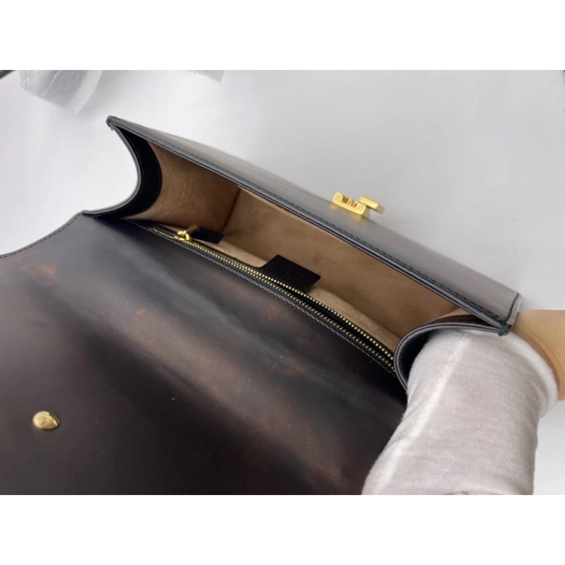 Gucci/古馳 黑色塞爾維亞中號,雙肩帶 ,可單肩斜挎,95新❤️成色 尺寸26✖️17-4