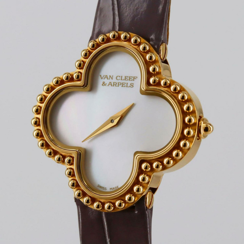 梵克雅寶 Alhambra YG 136574 VCARD22000 石英錶-5