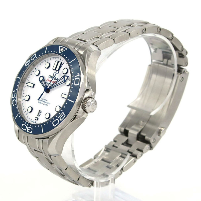 歐米茄海馬系列300公尺潛水錶,東京2020奧運紀念款,型號522.30.42.20.04.001,不鏽鋼材質,自動機械錶-1