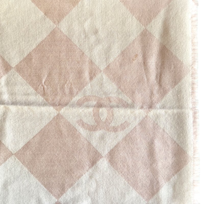 CHANEL CC 純羊絨 圍巾-4