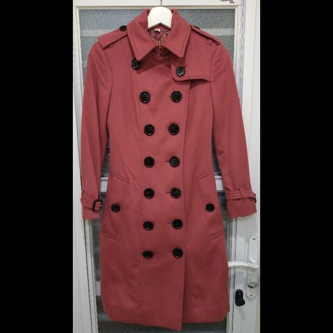 Burberry 磚紅色cashmere 風衣