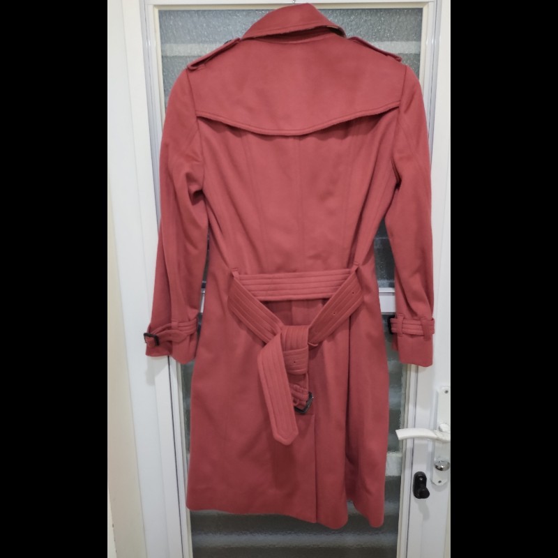 Burberry 磚紅色cashmere 風衣-3